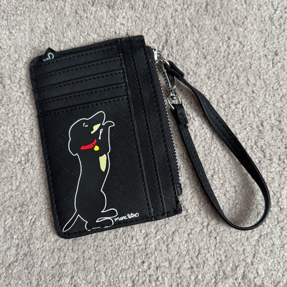 Marc Tetro Dachshund Wallet in Black, NEW and never used - Picture 1 of 4